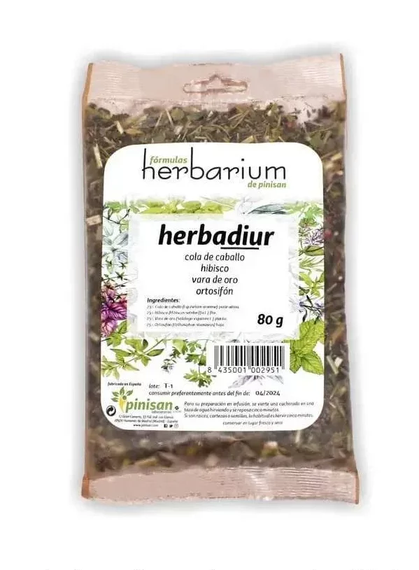 Infusion para te de formulas herbarium de pinisan.